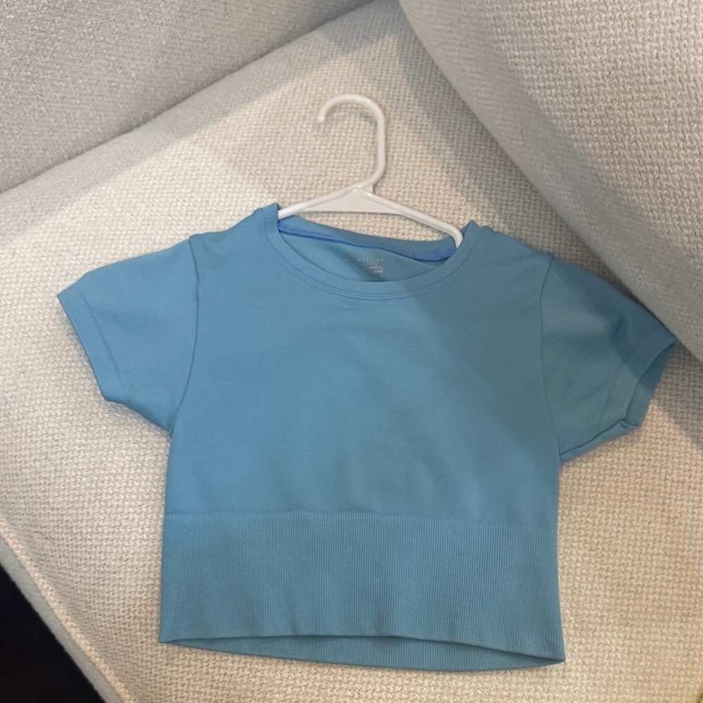 Sky Blue Women's Crop Top
